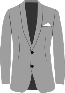 Enkelknäppt kostymkavaj