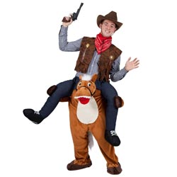 Cowboy rider på häst maskeraddräkt