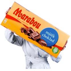 Jättestor Marabou chokladkaka