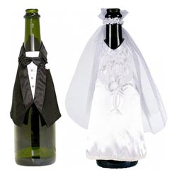 Bröllopskläder till flaska